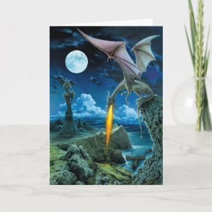 Carte de voeux Dragon Spit
