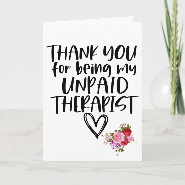 Carte de vœux drôle de fleurs pour meilleure amie  (Devant)