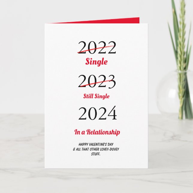 Carte de vœux drôle de la Saint-Valentin (Devant)