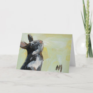 carte de vœux drôle de lapin