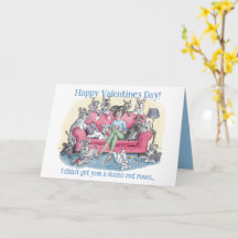 Carte de vœux drôle de Saint-Valentin pour chien