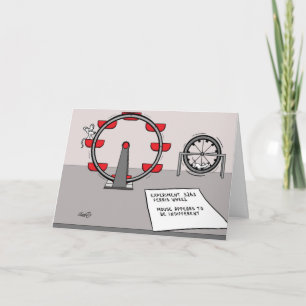 Carte de voeux drôle de souris