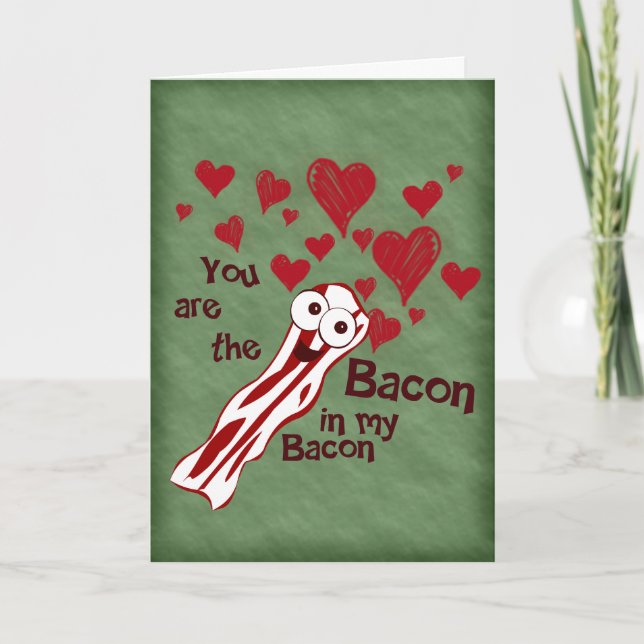 Carte de voeux drôle de Valentine de lard (Devant)