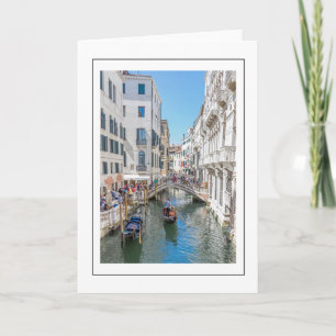 Carte de voeux du canal de Venise