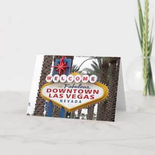 Carte de voeux du centre de Las Vegas