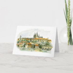 Carte de voeux du château de Prague
