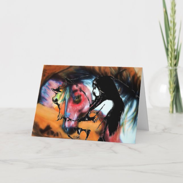 Carte de voeux du cheval de guerre 3 (Devant)