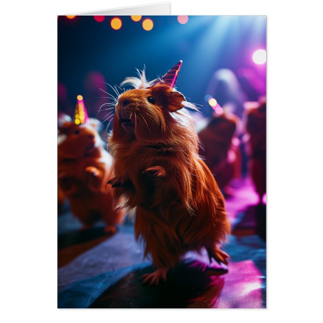 Carte de voeux du Cochon de Guinée (Devant)