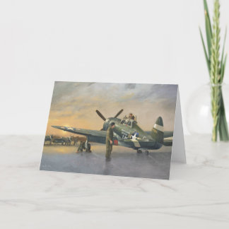 Carte de voeux du coup de foudre Aircraft-P47
