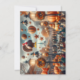 Carte de voeux du défilé de Thanksgiving