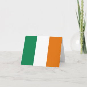 Carte de vœux du drapeau de l'Irlande
