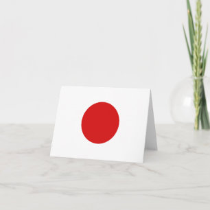 Carte de vœux du drapeau du Japon