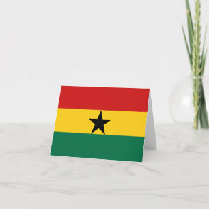 Carte de vœux du drapeau ghanéen