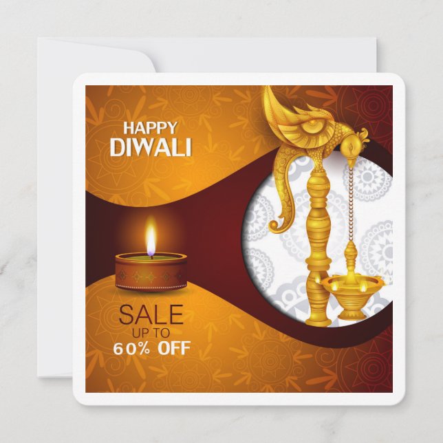 Carte de voeux du festival de Diwali (Devant)