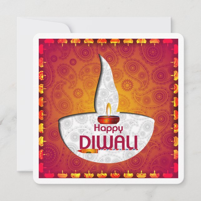 Carte de voeux du festival de Diwali (Devant)