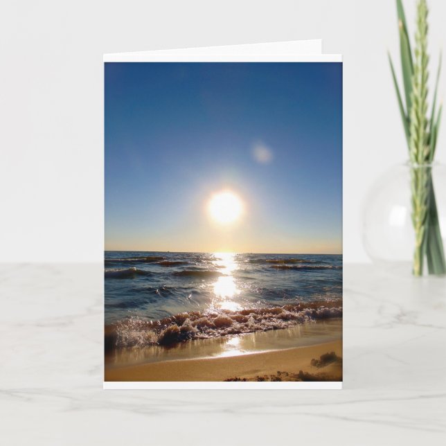 Carte de voeux du lac Michigan (Devant)