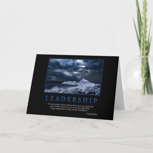 Carte de voeux du leadership (Devant)