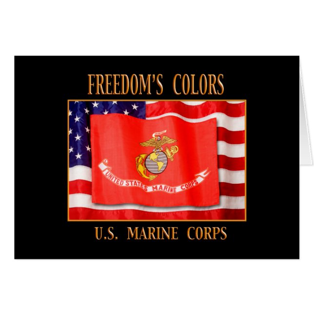 Carte de voeux du Marine Corps américain (Devant horizontal)