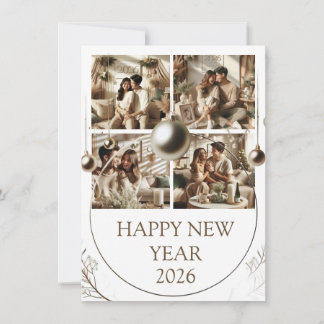 Carte de vœux du Nouvel An | Carte pour couple