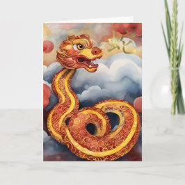 Carte de vœux du Nouvel An chinois pour l'année du