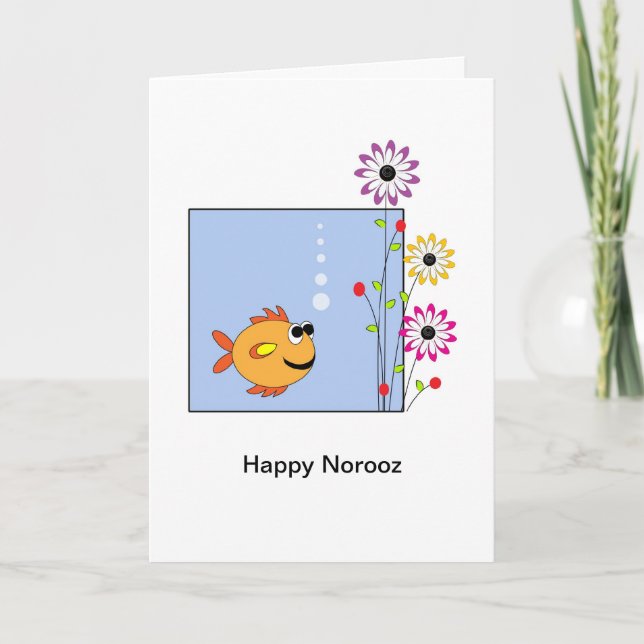 Carte de vœux du Nouvel An persan Happy Norooz-Poi (Devant)