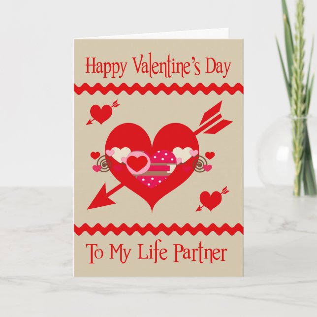 Carte de voeux du partenaire Valentine's Day To Li (Devant)