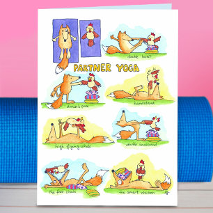 Carte de voeux du partenaire Yoga par Nicole Janes