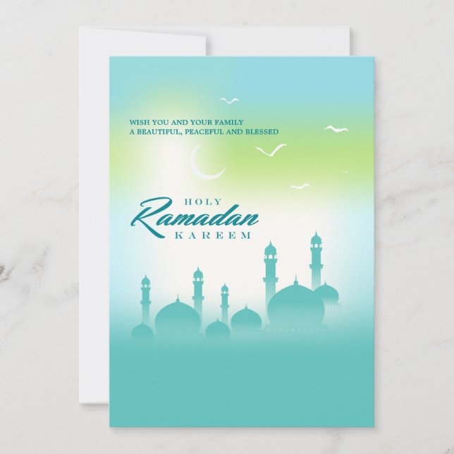 Carte de voeux du Saint Ramadan Kareem (Devant)