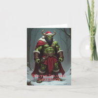 Carte de vœux du solstice d'hiver Orc