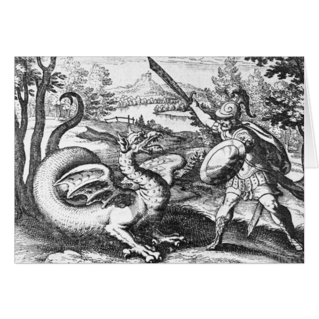 Carte de voeux du symbole Alchemy Dragon (Devant horizontal)