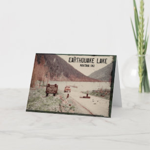 Carte de voeux Earthquake Lake Montana 1961
