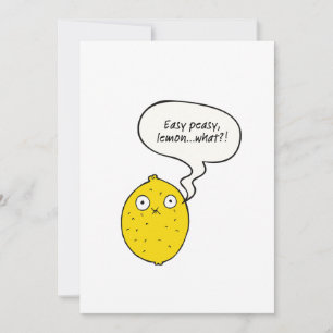 Carte de vœux Easy Peasy Lemon What?!