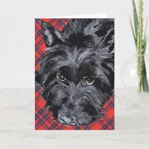 Carte de voeux écossaise Terrier