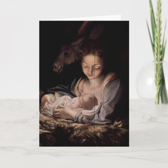 Carte de voeux (Écriture) : Luc 2:19 Dew Divine (Devant)