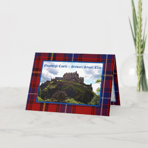 Carte de voeux Edinburgh Castle Stewart/Stuart Cla