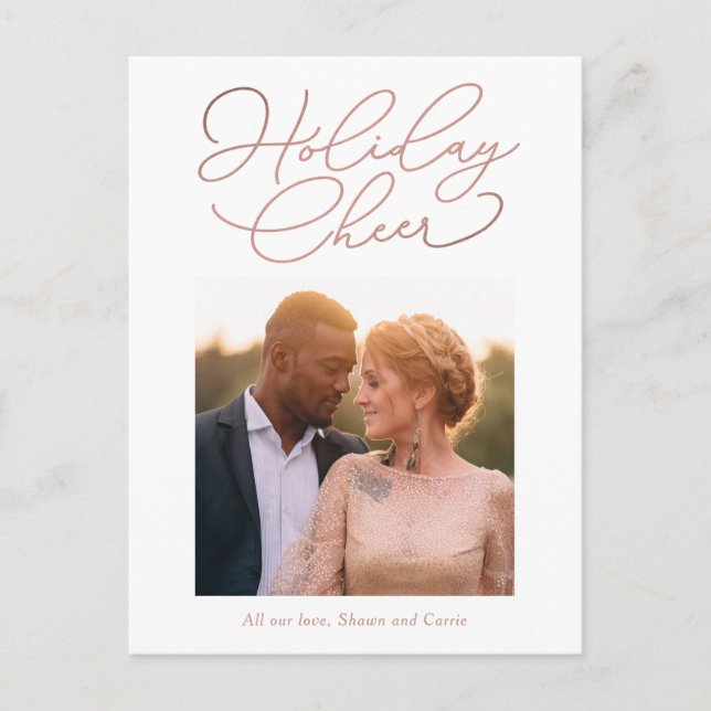 Carte de vœux éditable couleur simple (Devant)