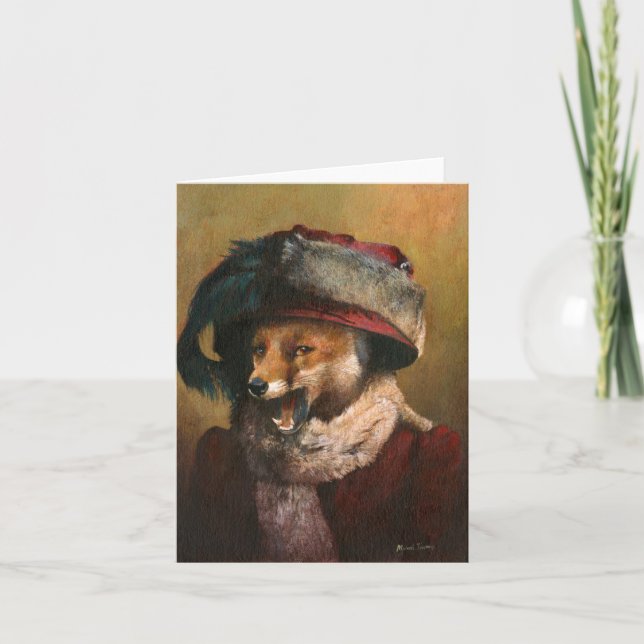 Carte de voeux Edwardian Vixen (Devant)