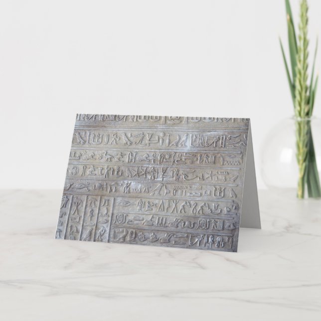 Carte de voeux égyptienne de bonne chance de (Devant)