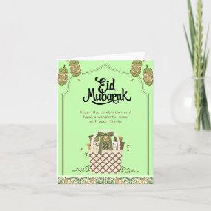 Carte de vœux Eid Moubarak pour ami et famille