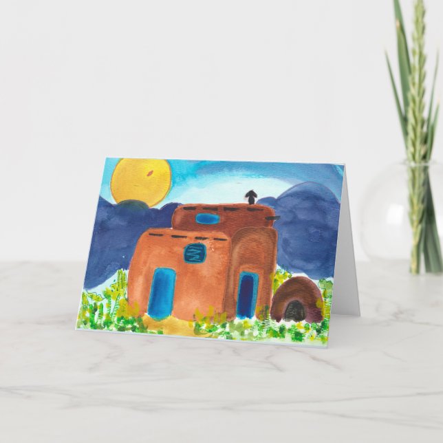 Carte de voeux El Adobe New Mexico (Devant)