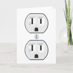 Carte de voeux électrique de débouché