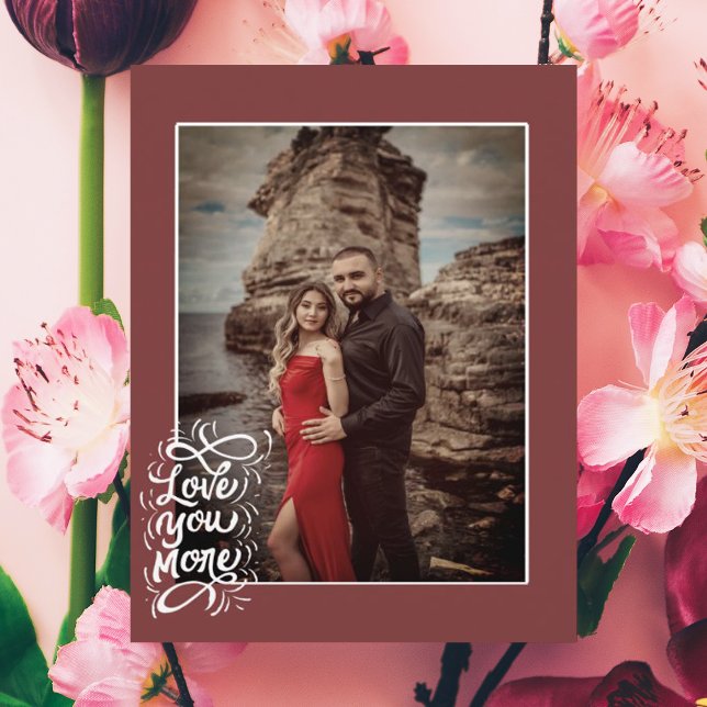 Carte de vœux élégante de la Saint-Valentin avec p (Créateur téléchargé)