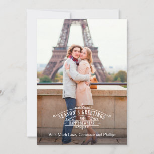 Carte de vœux élégante de saison Groupon