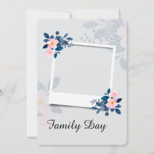 Carte de vœux élégante pour la journée de la famil