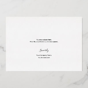 CARTE DE VŒUX EN ALUMINIUM 