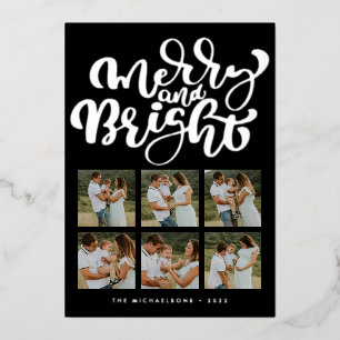 Carte De Vœux En Aluminium AJOUTEZ VOTRE PHOTO Joyeux Noël