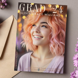 Carte De Vœux En Aluminium Annoncent 2025 du magazine Graduate Overlay