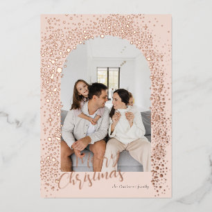 Carte De Vœux En Aluminium Arche rose vif