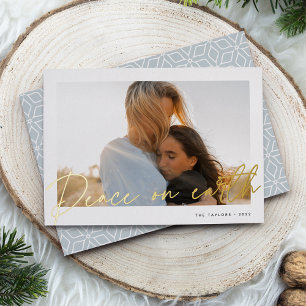 Carte De Vœux En Aluminium Autograph   Peace on Earth Photo