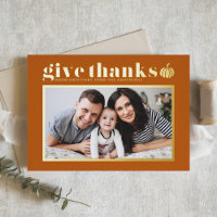 Bon thanksgiving photo Orange Give Thanks